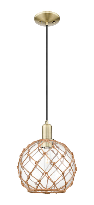 Arcadia Mini Pendant Antique Brass Cast