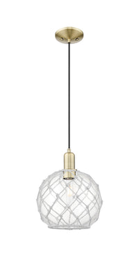 Arcadia Mini Pendant Antique Brass Cast