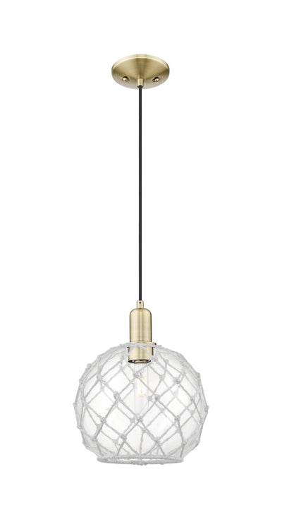 Arcadia Mini Pendant Antique Brass Cast