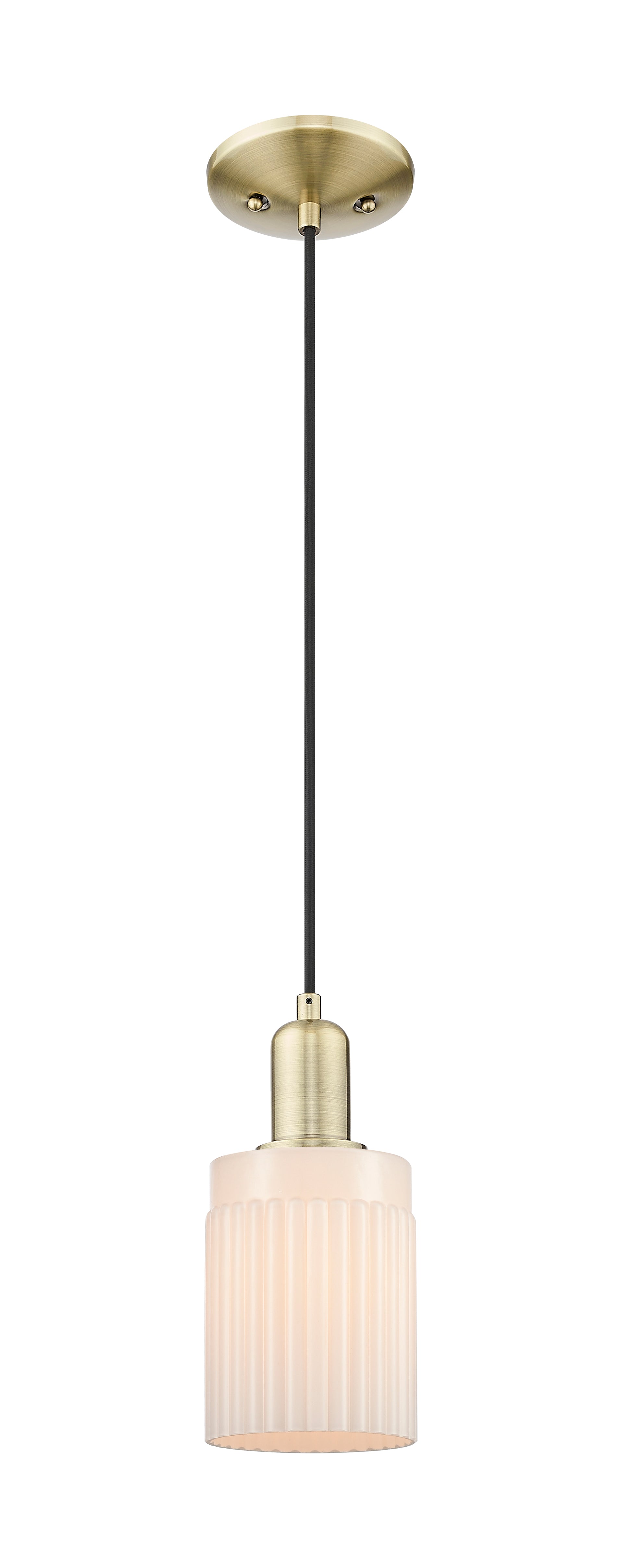 Arcadia Mini Pendant Antique Brass Dimmable
