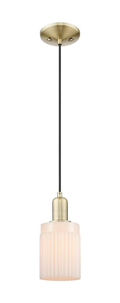 Arcadia Mini Pendant Antique Brass Dimmable