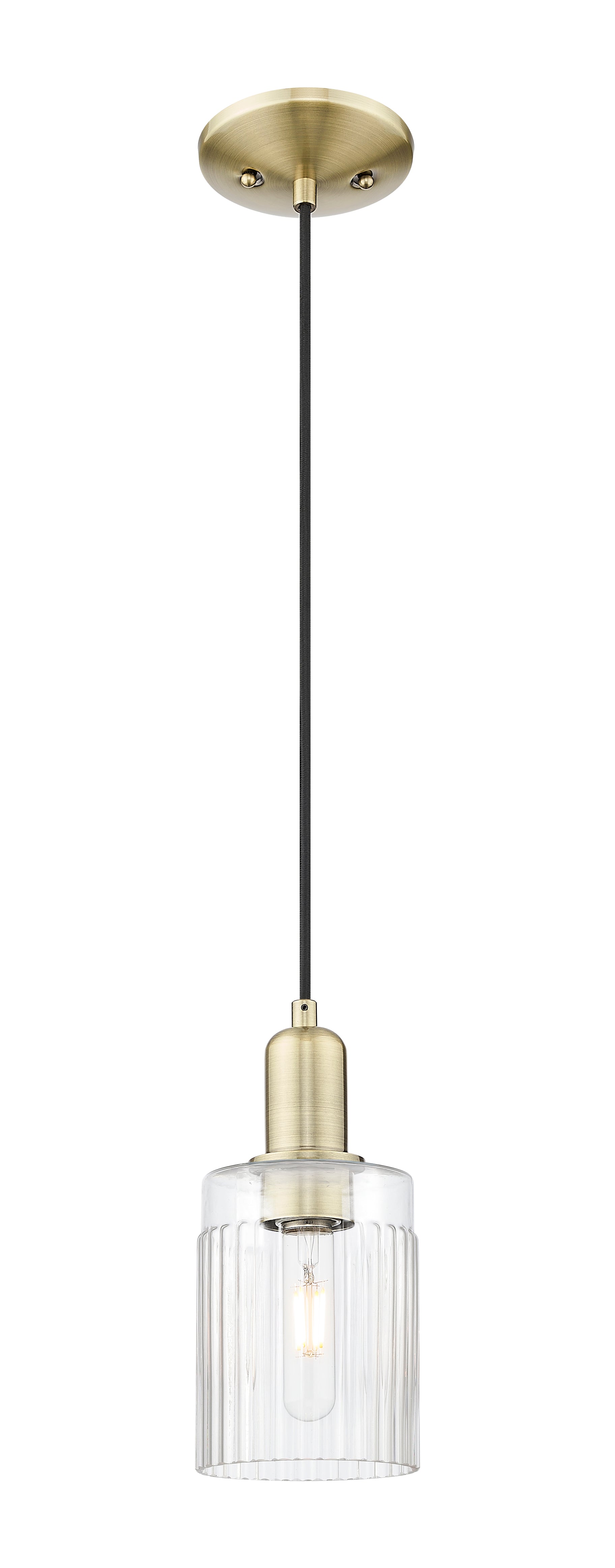 Arcadia Mini Pendant Antique Brass Dimmable