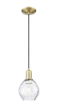 Arcadia Mini Pendant Antique Brass Glass