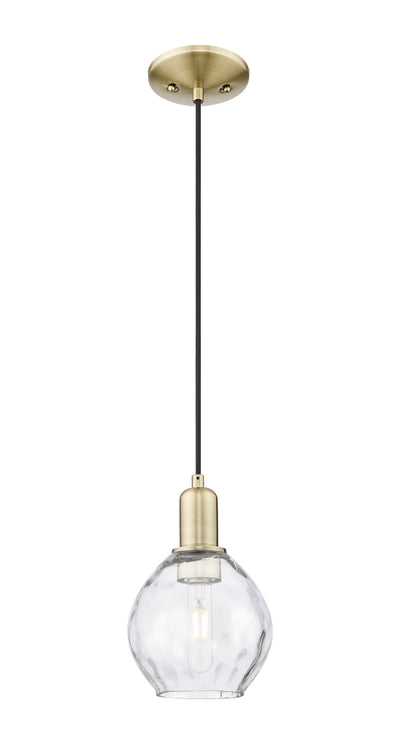 Arcadia Mini Pendant Antique Brass Glass