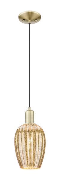 Arcadia Mini Pendant Antique Brass Dimmable