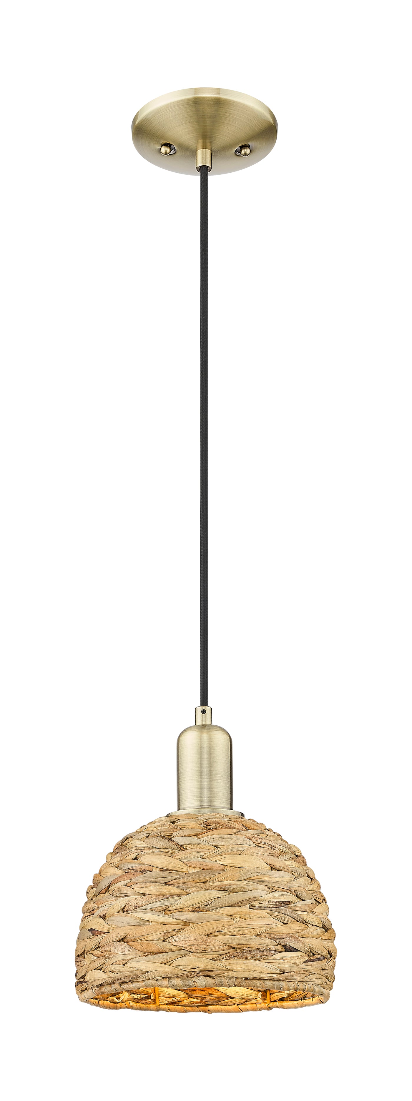 Arcadia Mini Pendant Antique Brass Finish