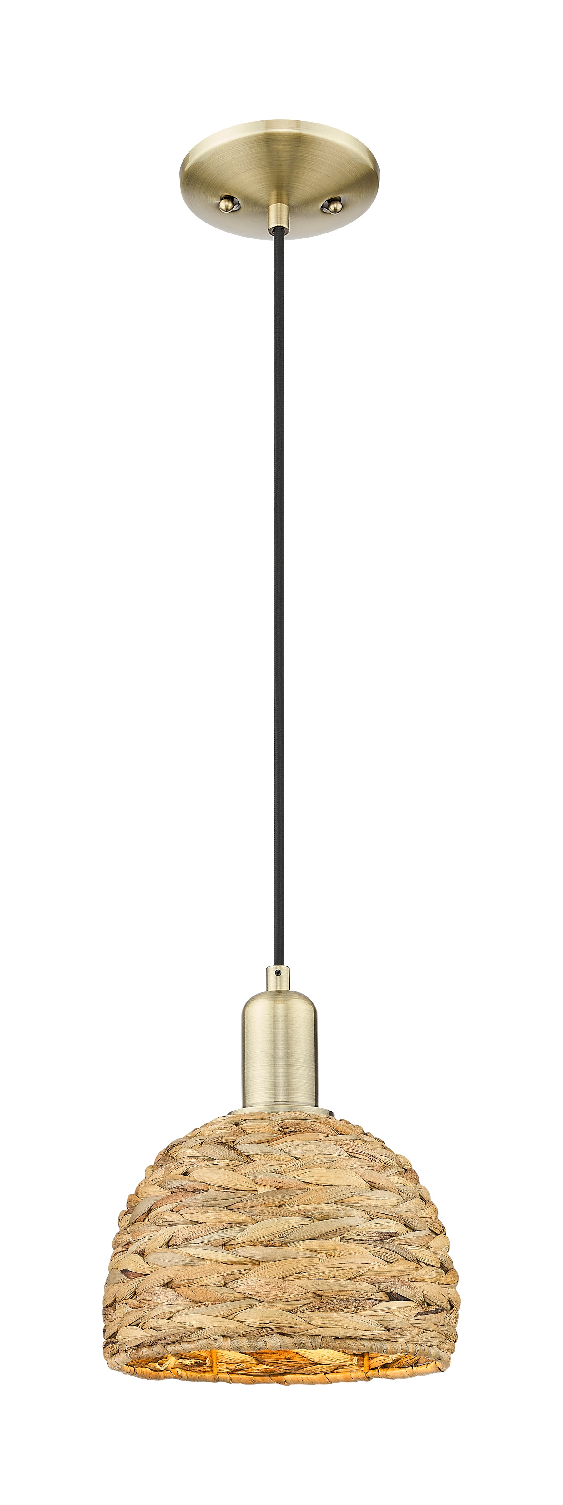 Arcadia Mini Pendant Antique Brass Finish