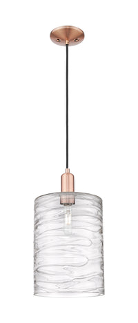 Arcadia Mini Pendant Antique Brass Glass