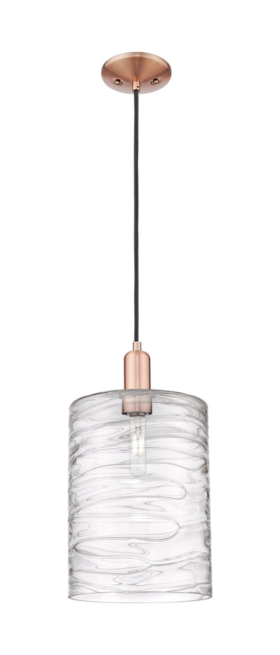 Arcadia Mini Pendant Antique Brass Glass