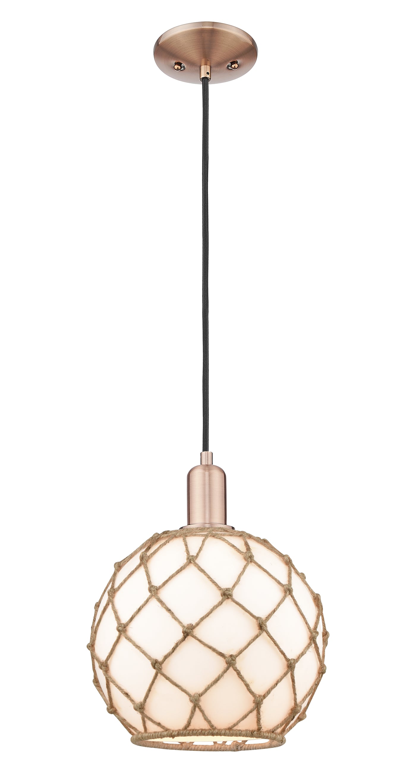 Arcadia Mini Pendant Antique Brass Cast