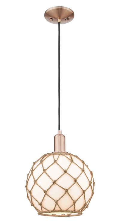 Arcadia Mini Pendant Antique Brass Cast