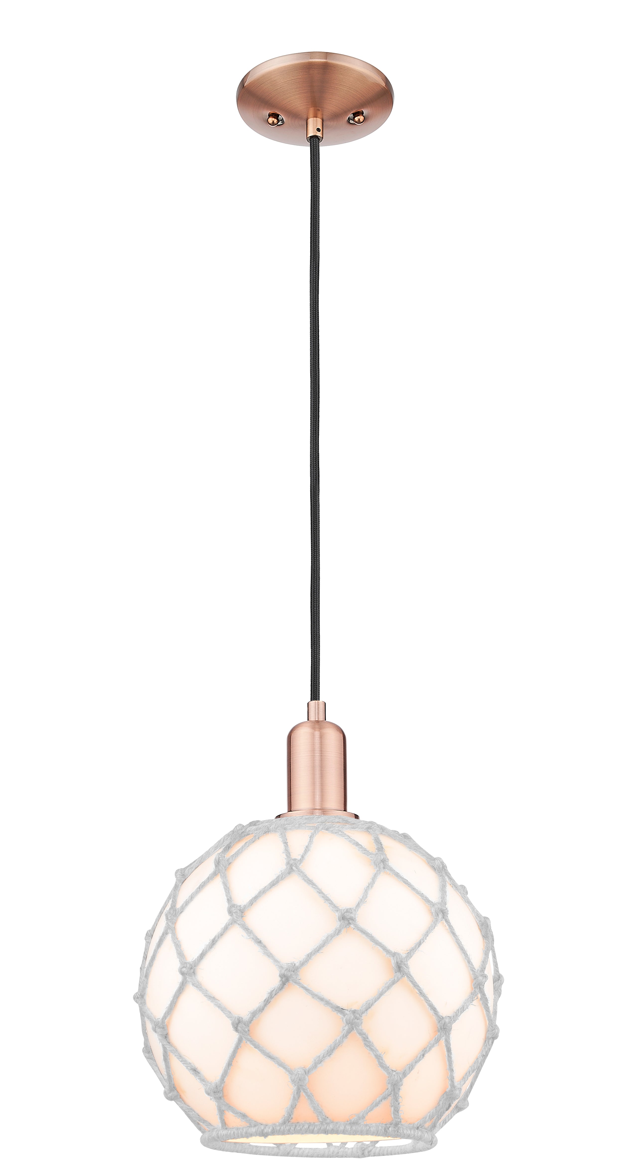 Arcadia Mini Pendant Antique Brass Cast