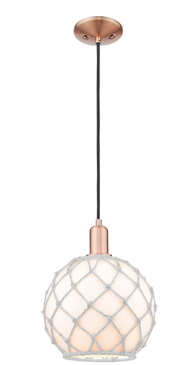 Arcadia Mini Pendant Antique Brass Cast