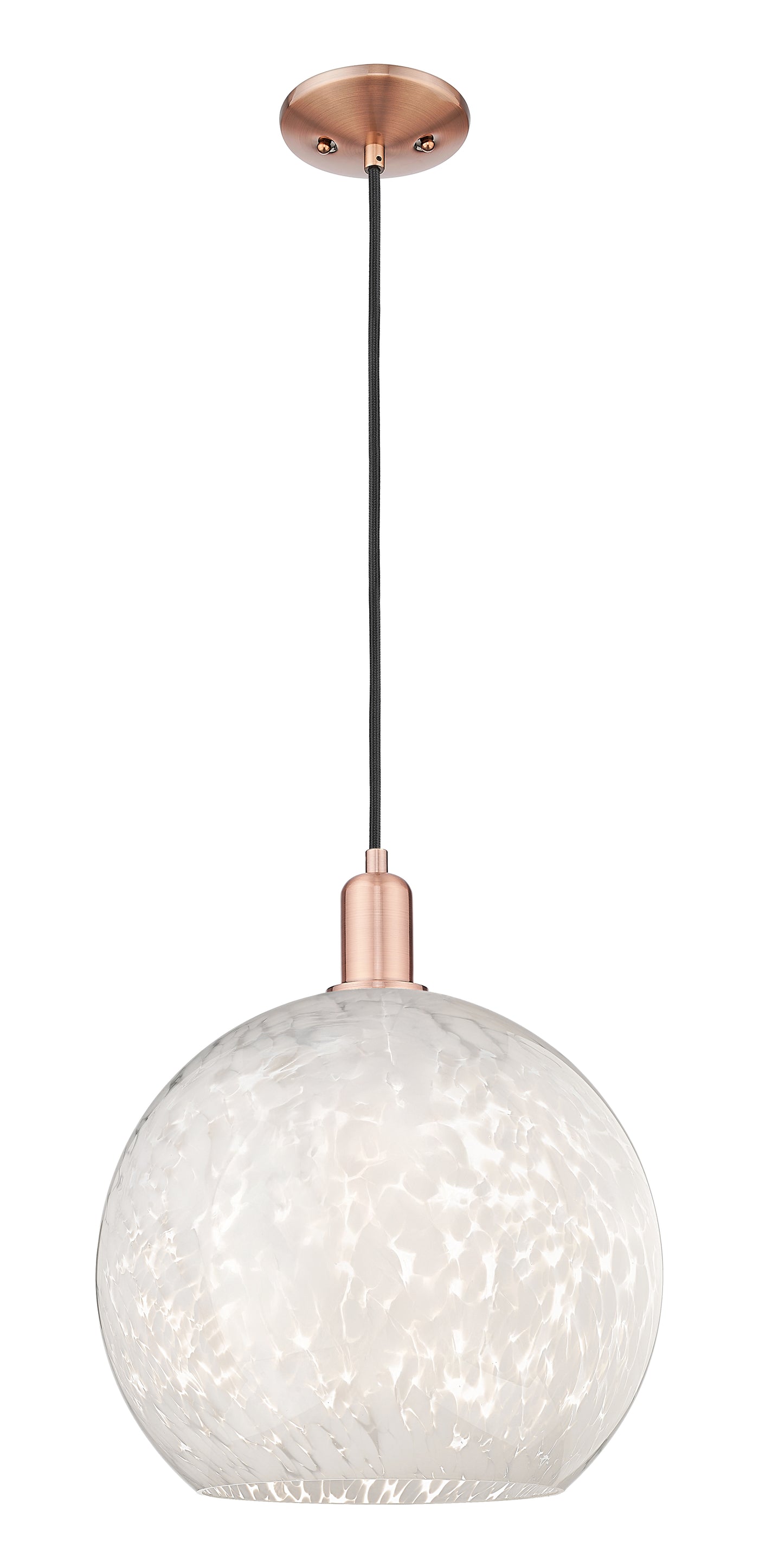 Arcadia Mini Pendant Antique Brass 13.75 Inch