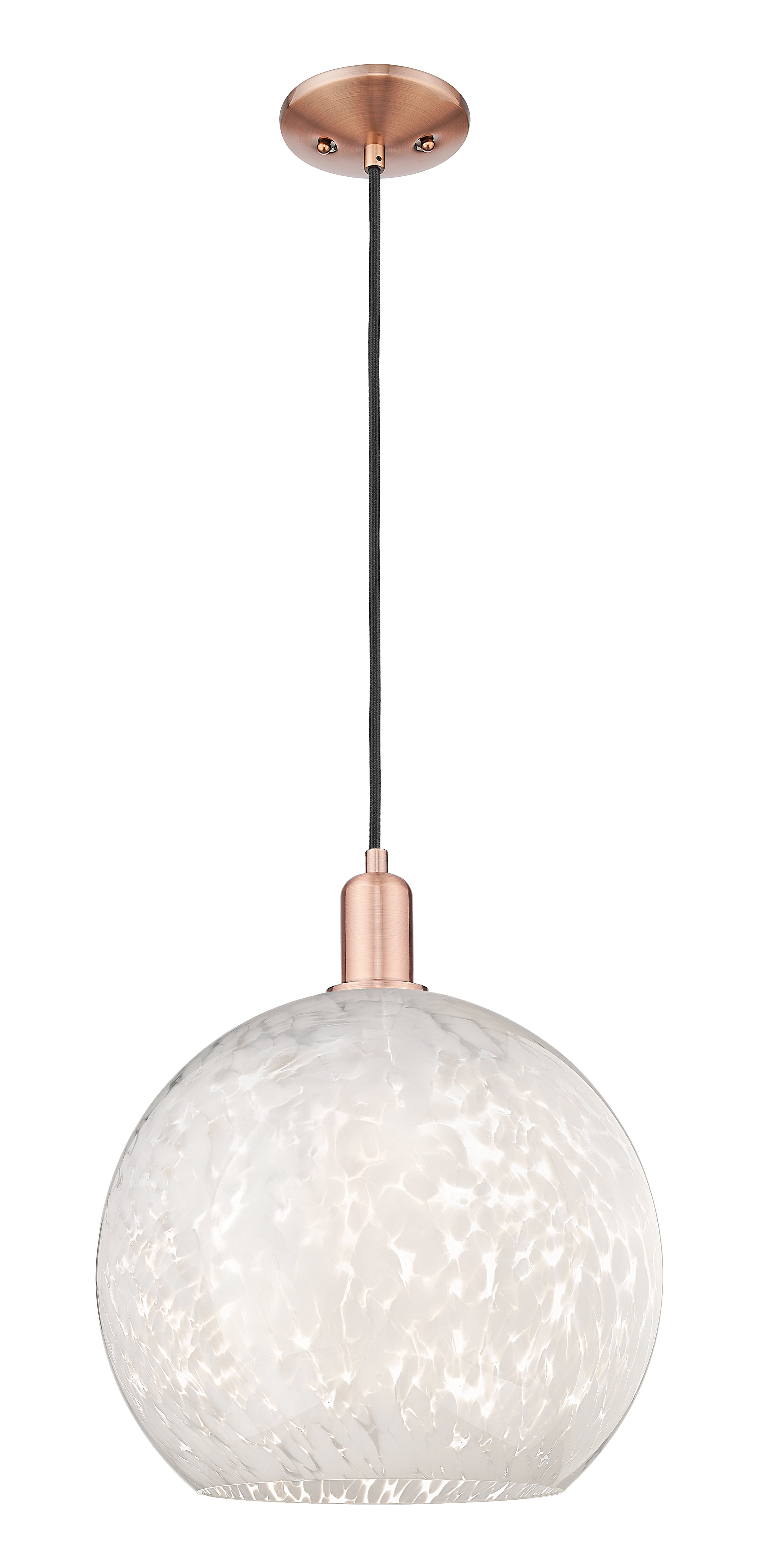 Arcadia Mini Pendant Antique Brass 13.75 Inch