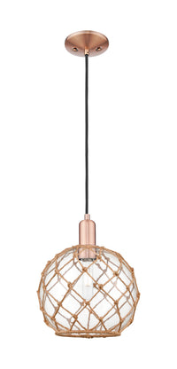 Arcadia Mini Pendant Antique Brass Cast