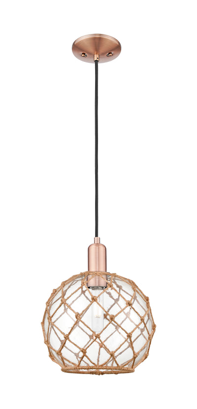 Arcadia Mini Pendant Antique Brass Cast