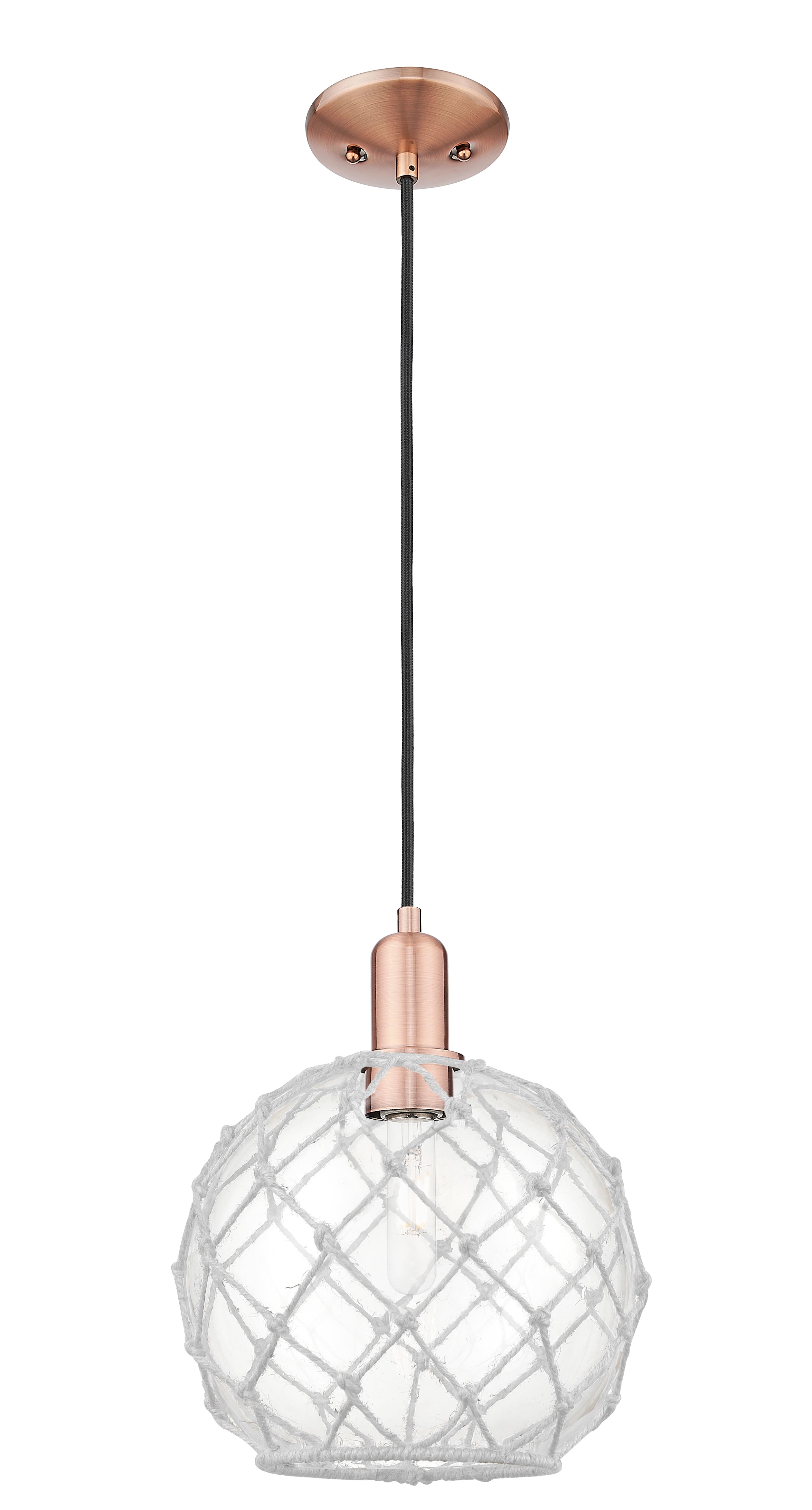 Arcadia Mini Pendant Antique Brass Cast