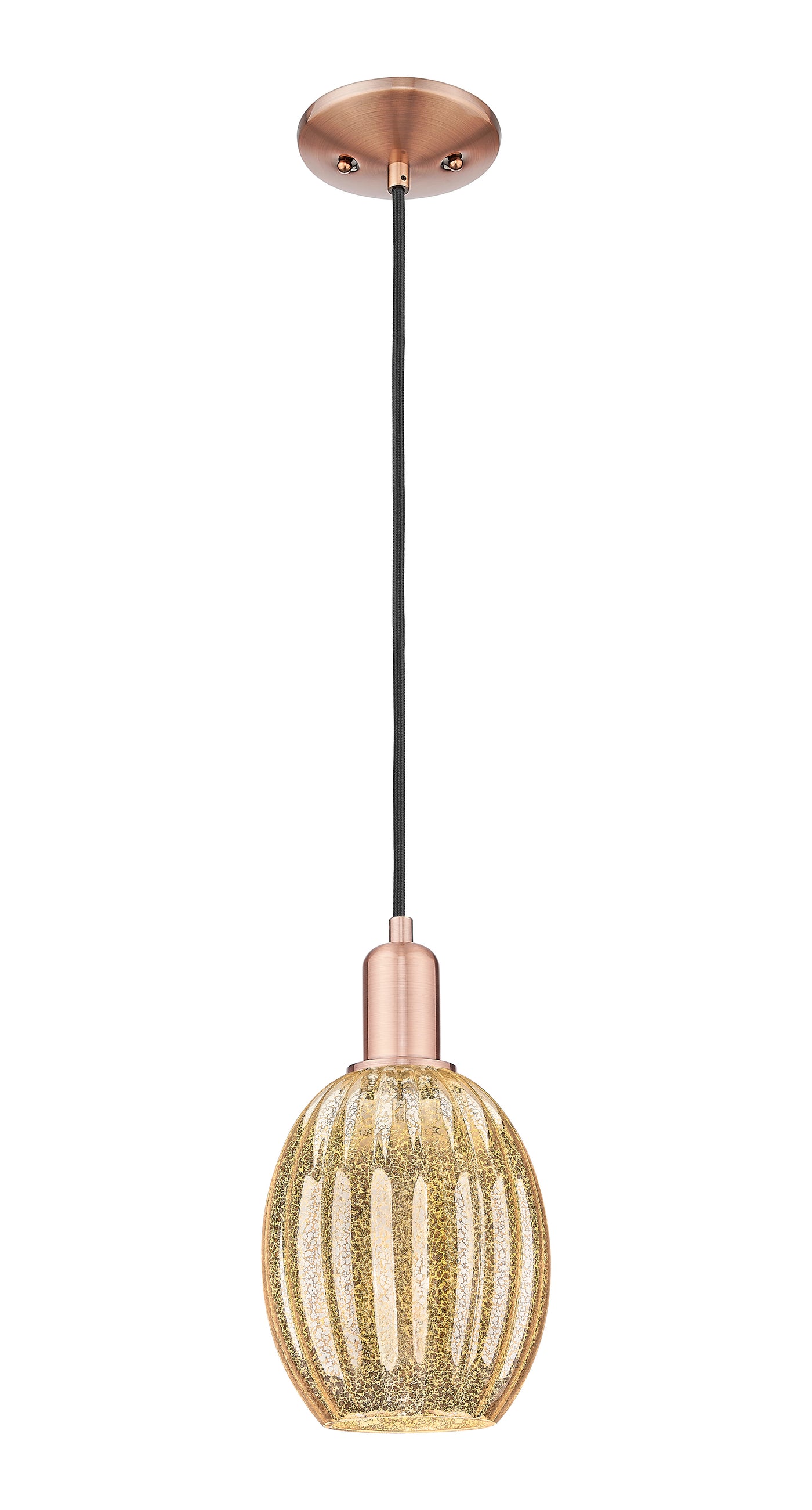 Arcadia Mini Pendant Antique Brass Finish