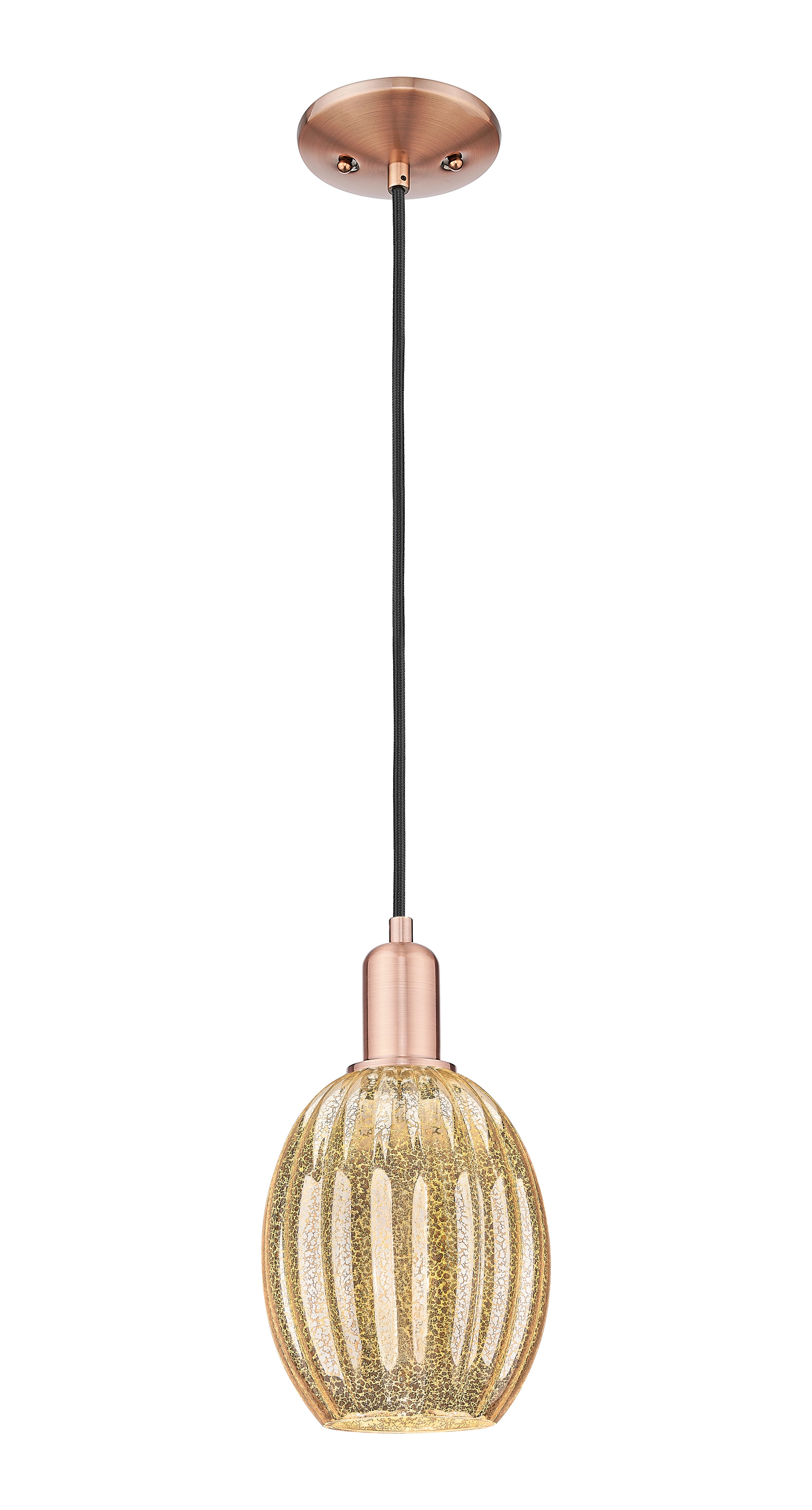 Arcadia Mini Pendant Antique Brass Finish