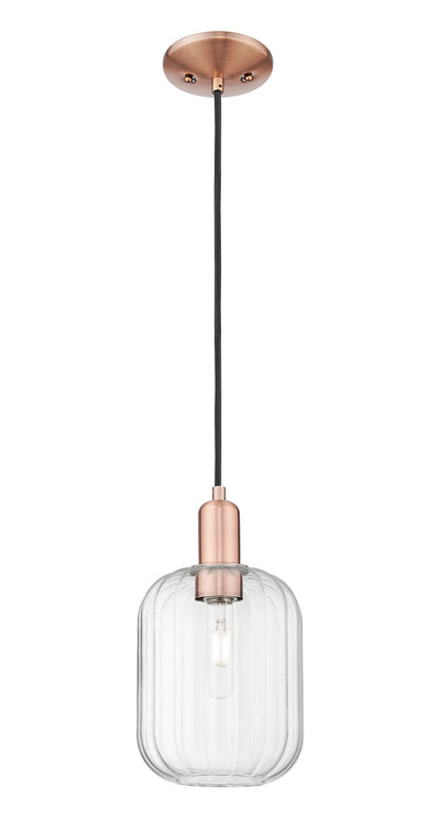 Arcadia Mini Pendant Antique Brass Glass