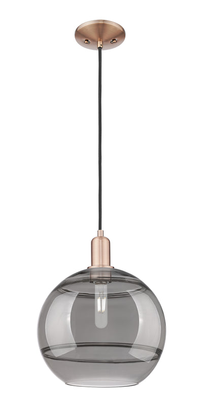Arcadia Mini Pendant Antique Brass 12 Inch