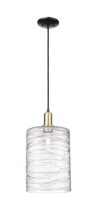 Arcadia Mini Pendant Antique Brass Glass