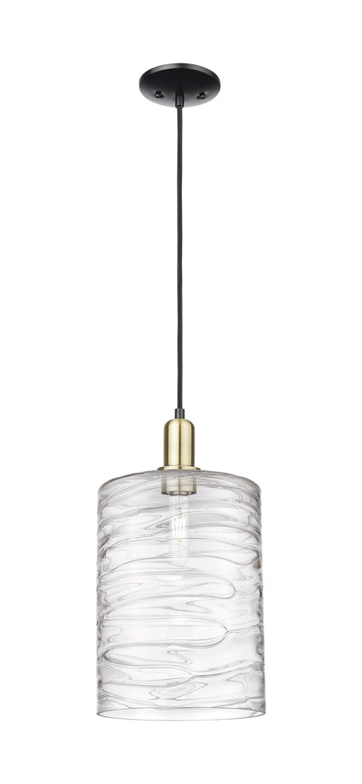 Arcadia Mini Pendant Antique Brass Glass