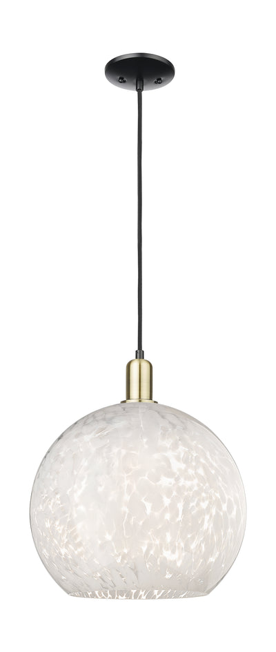 Arcadia Mini Pendant Antique Brass 13.75 Inch