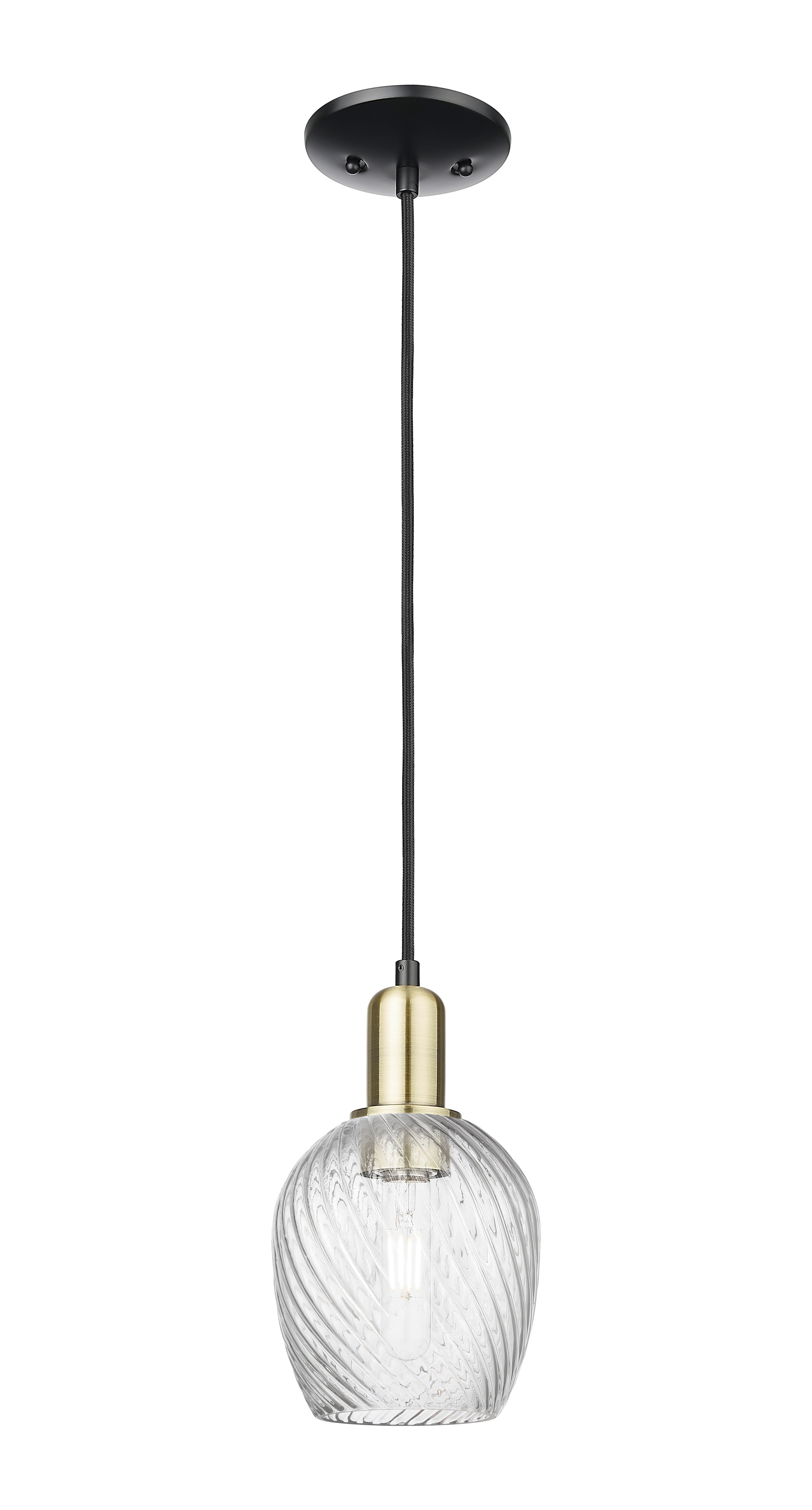 Arcadia Mini Pendant Antique Brass Finish