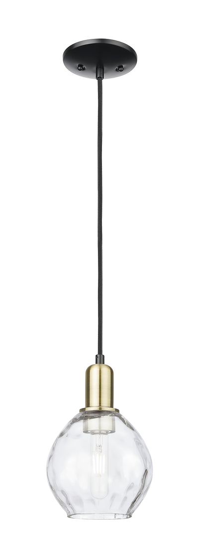 Arcadia Mini Pendant Antique Brass Glass