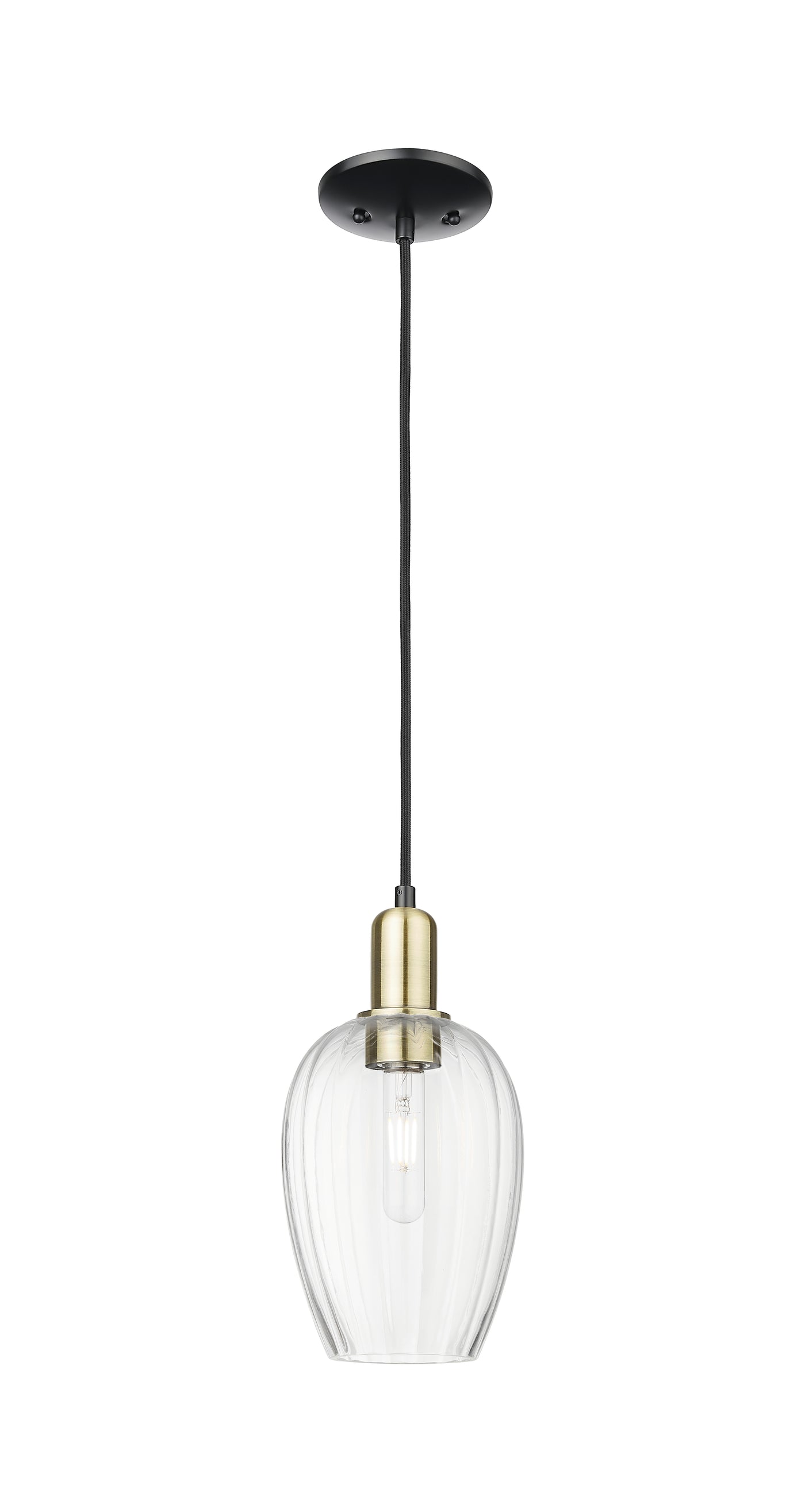 Arcadia Mini Pendant Antique Brass Dimmable