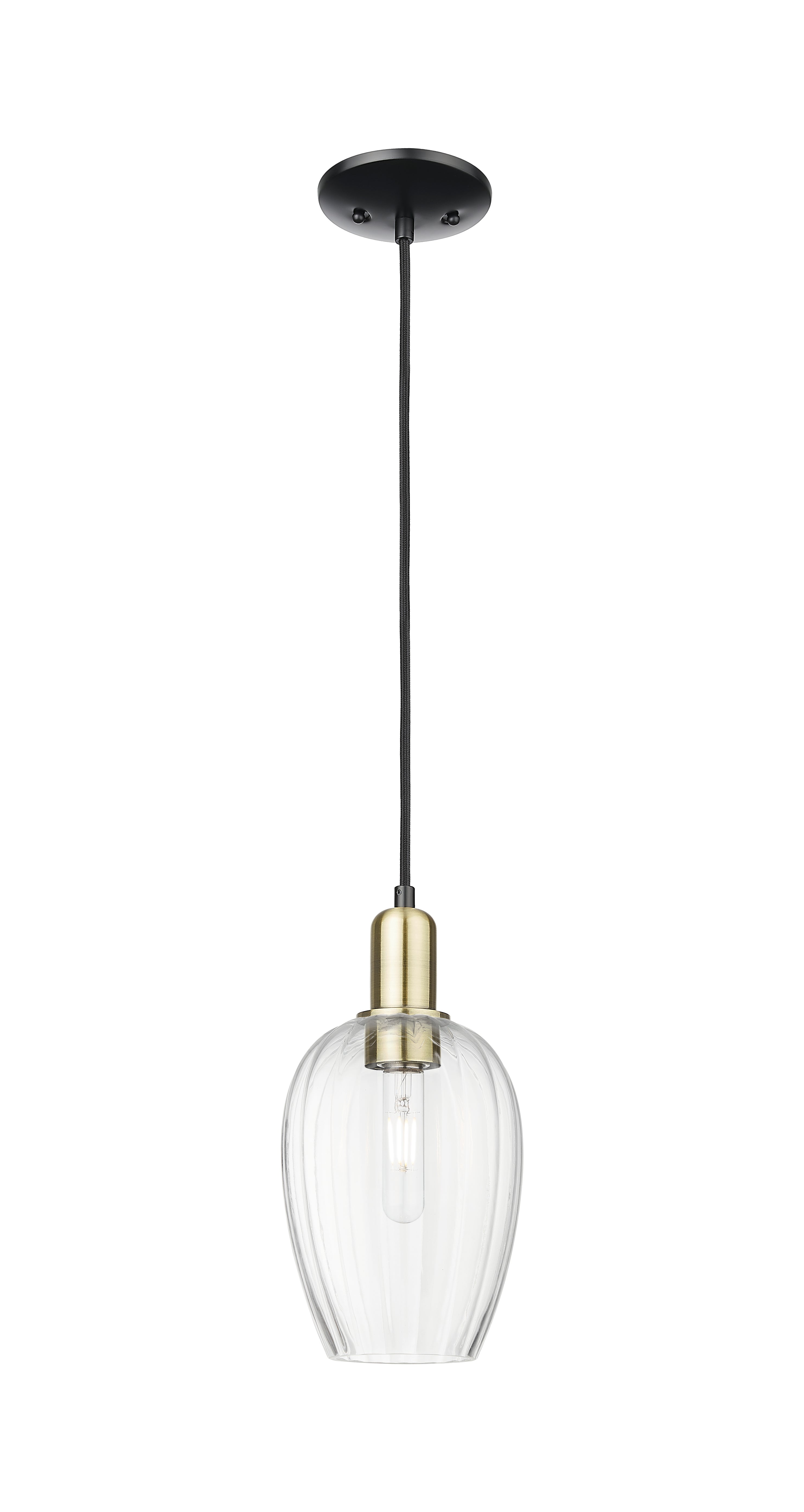 Arcadia Mini Pendant Antique Brass Dimmable