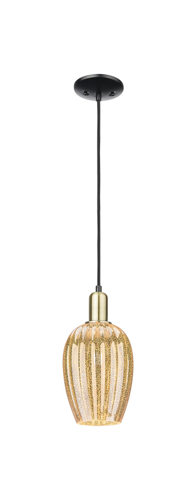 Arcadia Mini Pendant Antique Brass Dimmable