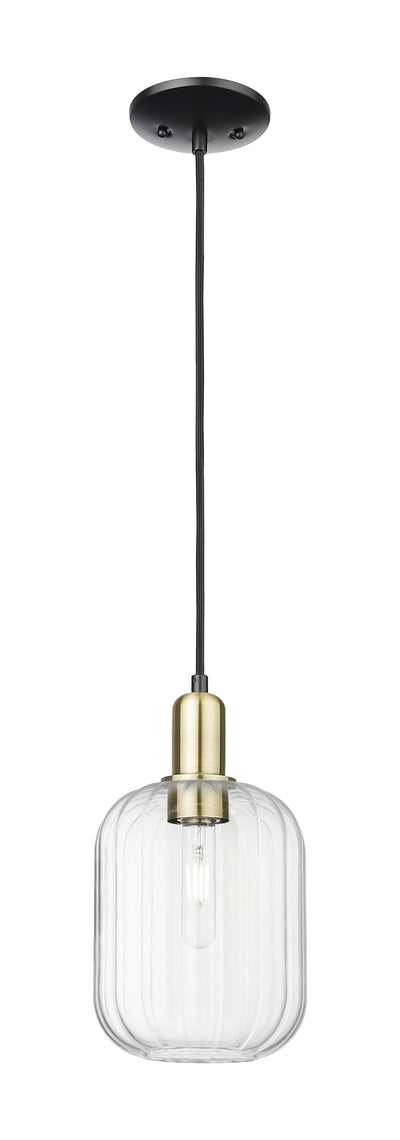 Arcadia Mini Pendant Antique Brass Glass