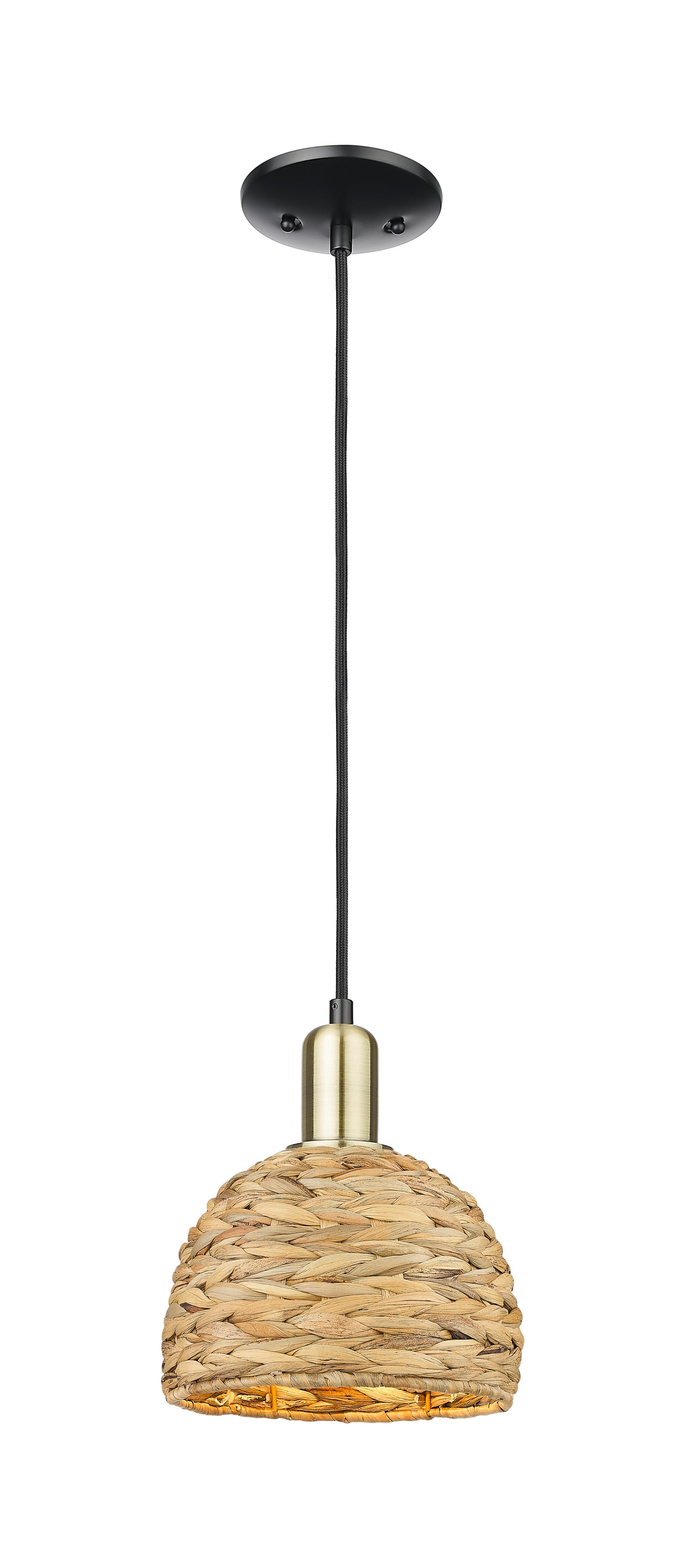 Arcadia Mini Pendant Antique Brass Finish