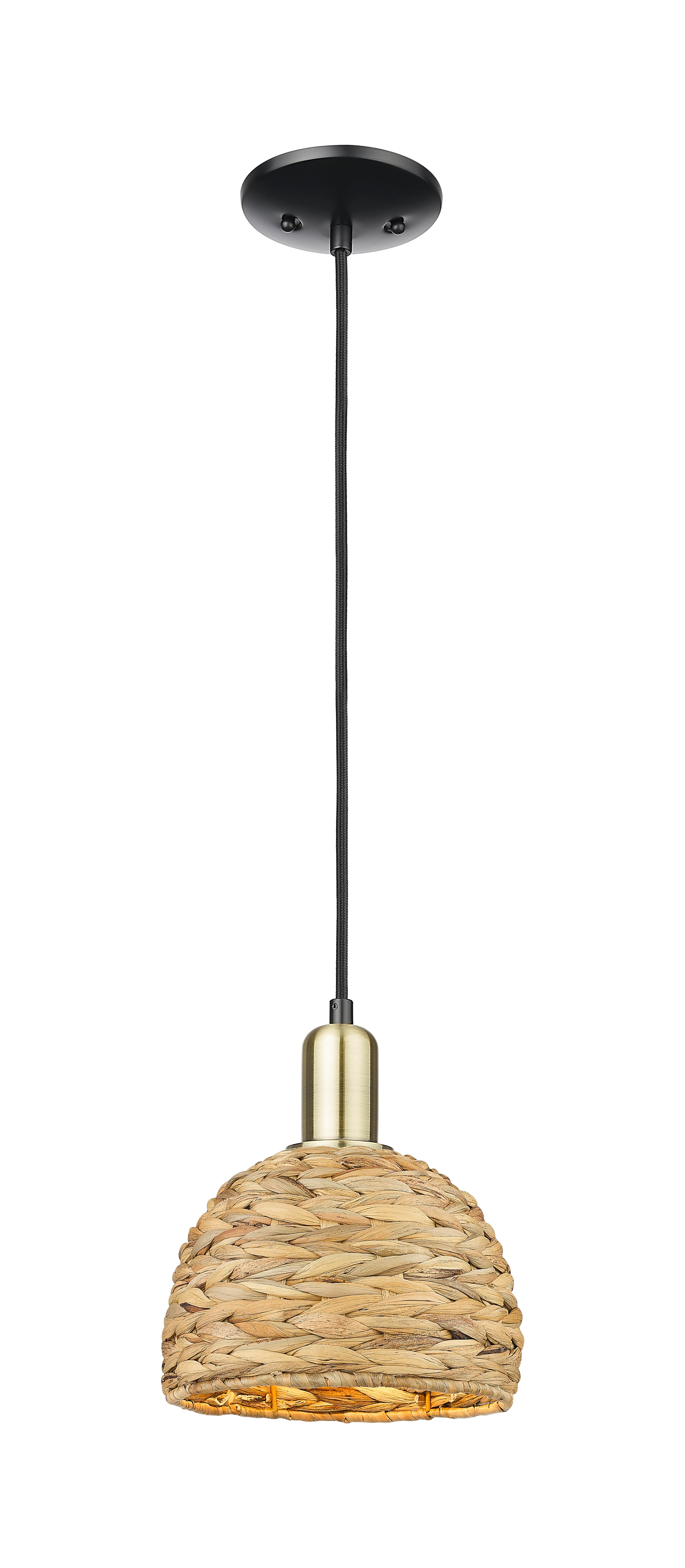 Arcadia Mini Pendant Antique Brass Finish