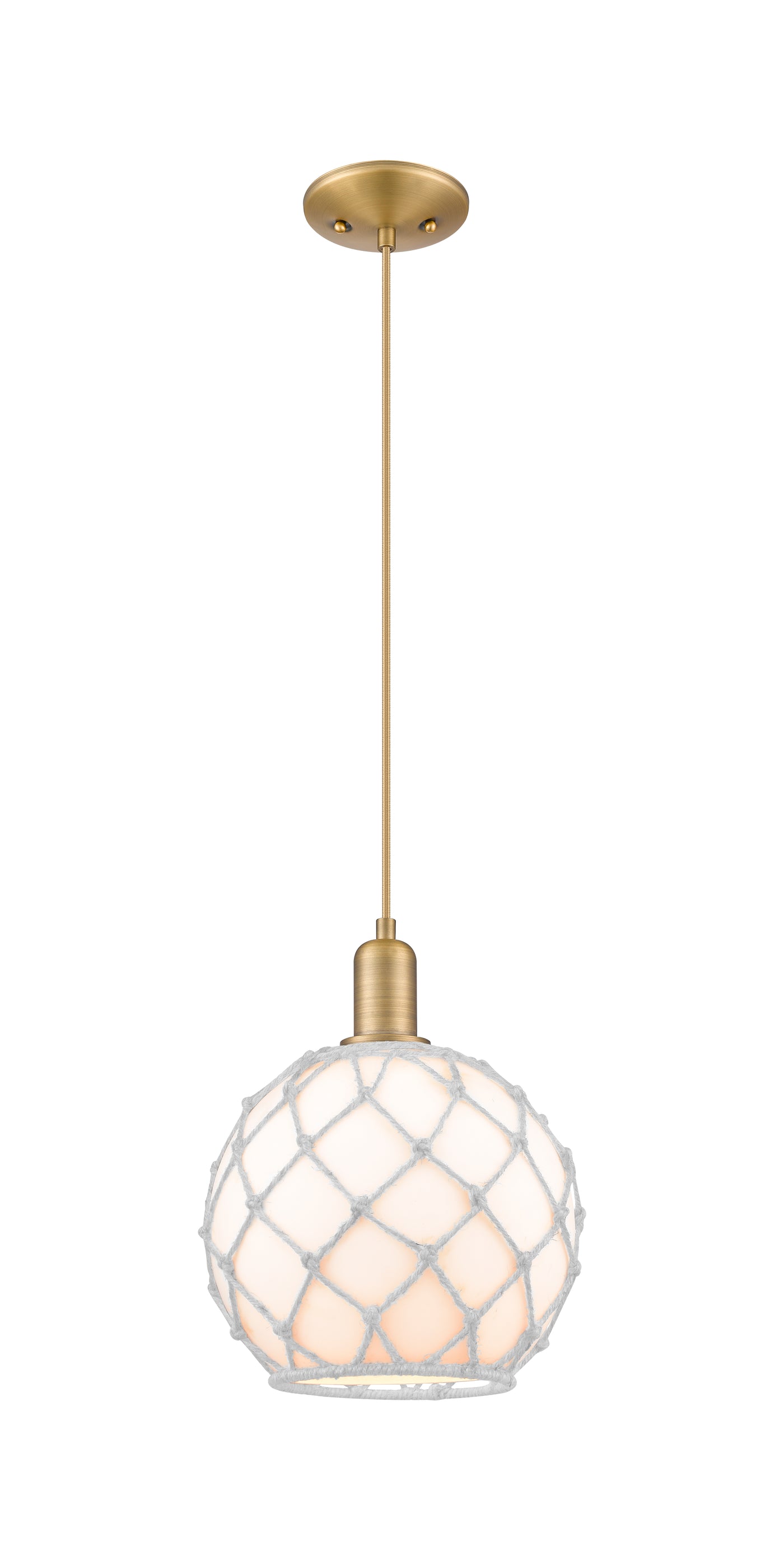 Arcadia Mini Pendant Antique Brass Cast