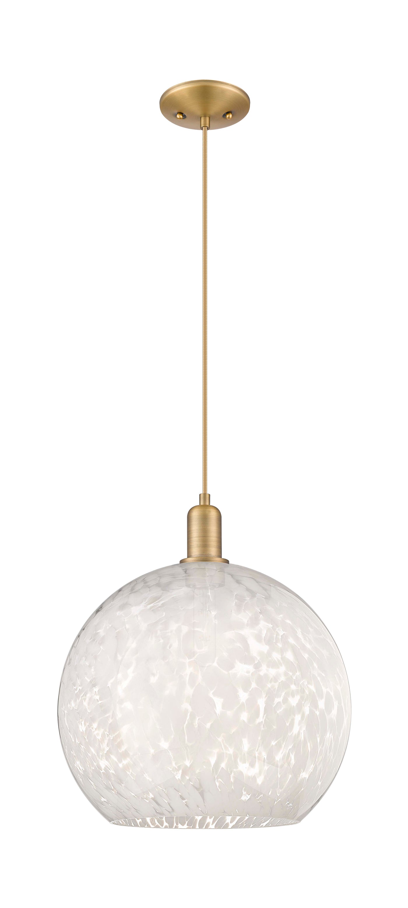 Arcadia Mini Pendant Antique Brass 13.75 Inch