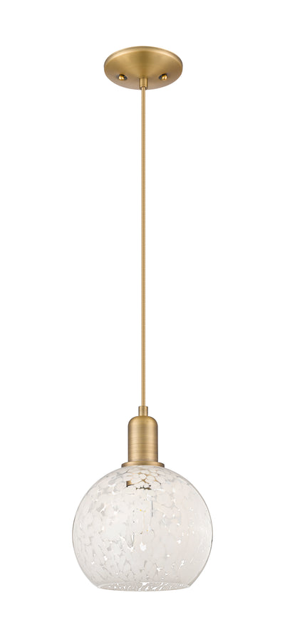 Arcadia Mini Pendant Antique Brass 8 Inch