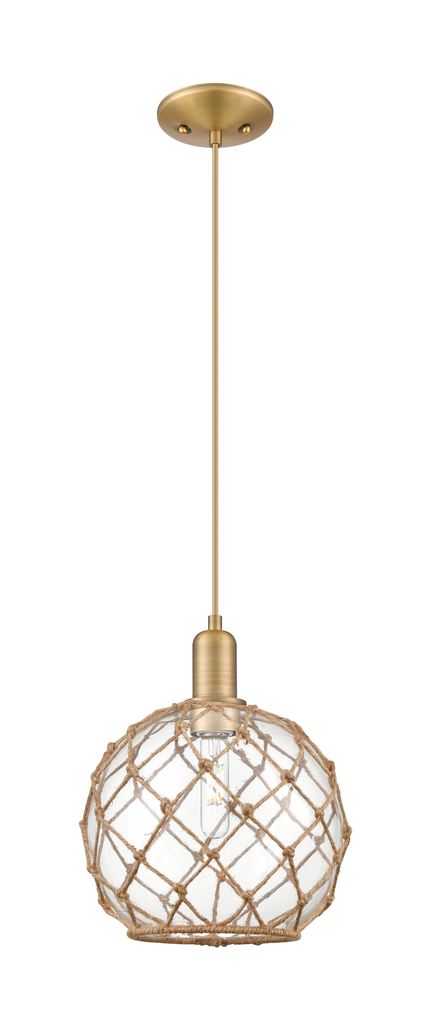 Arcadia Mini Pendant Antique Brass Cast