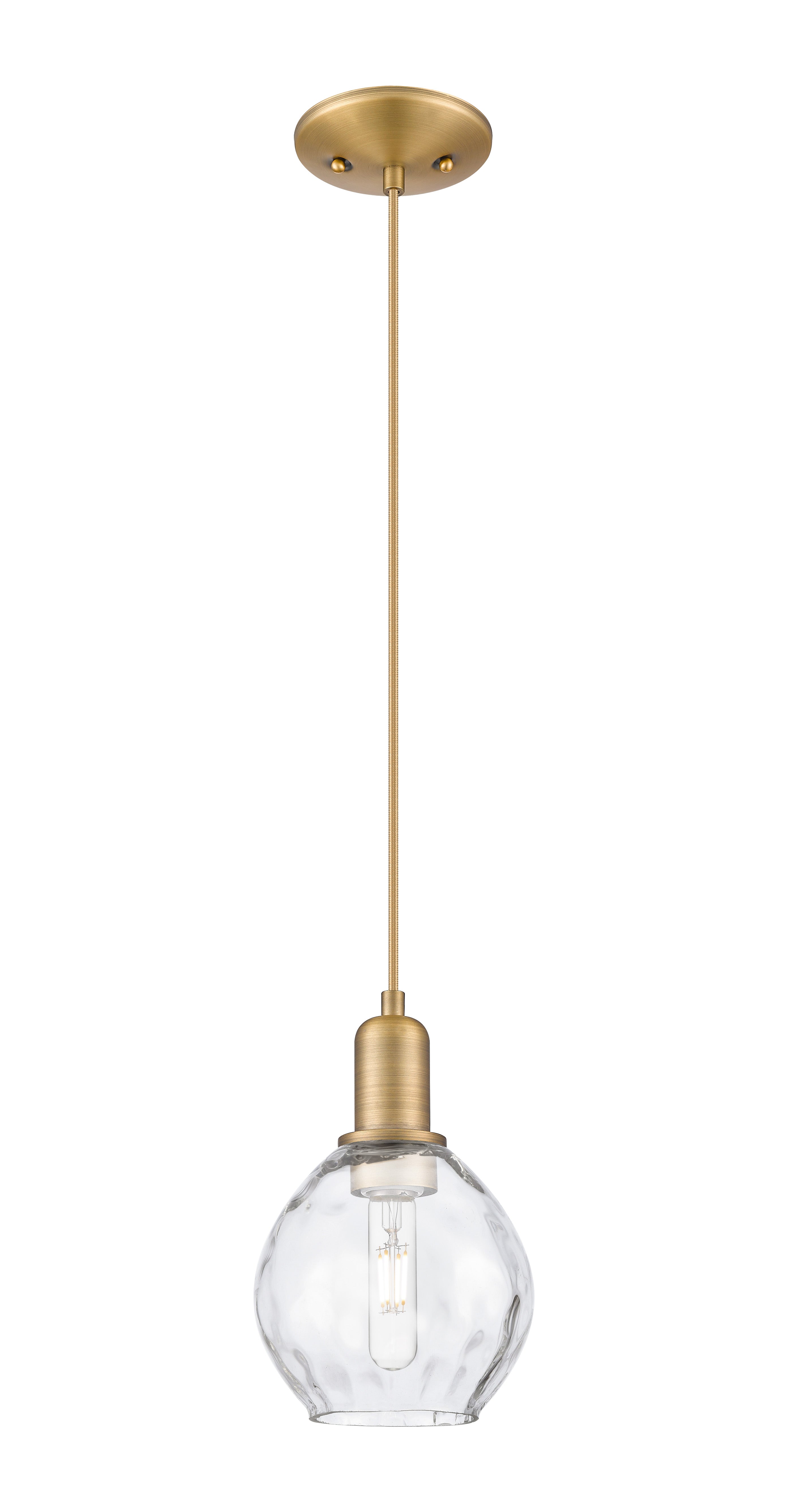 Arcadia Mini Pendant Antique Brass Glass