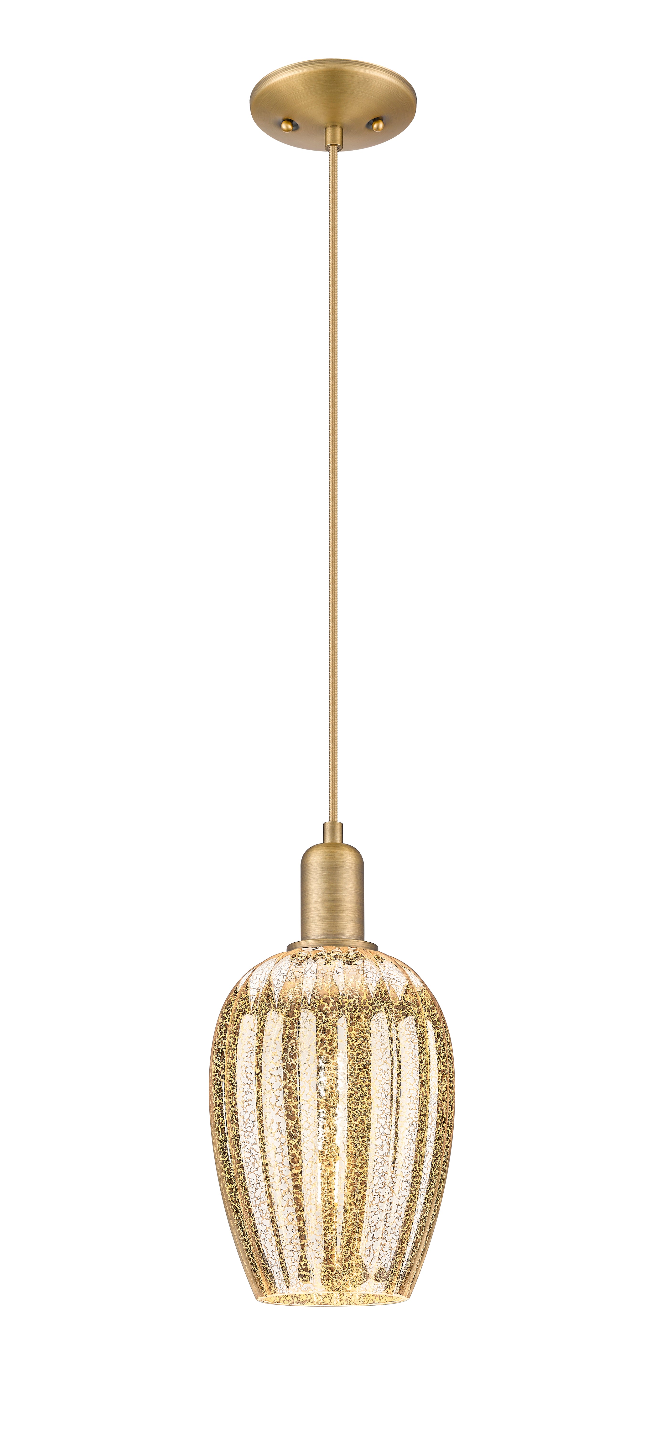 Arcadia Mini Pendant Antique Brass Dimmable