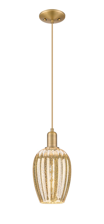 Arcadia Mini Pendant Antique Brass Dimmable