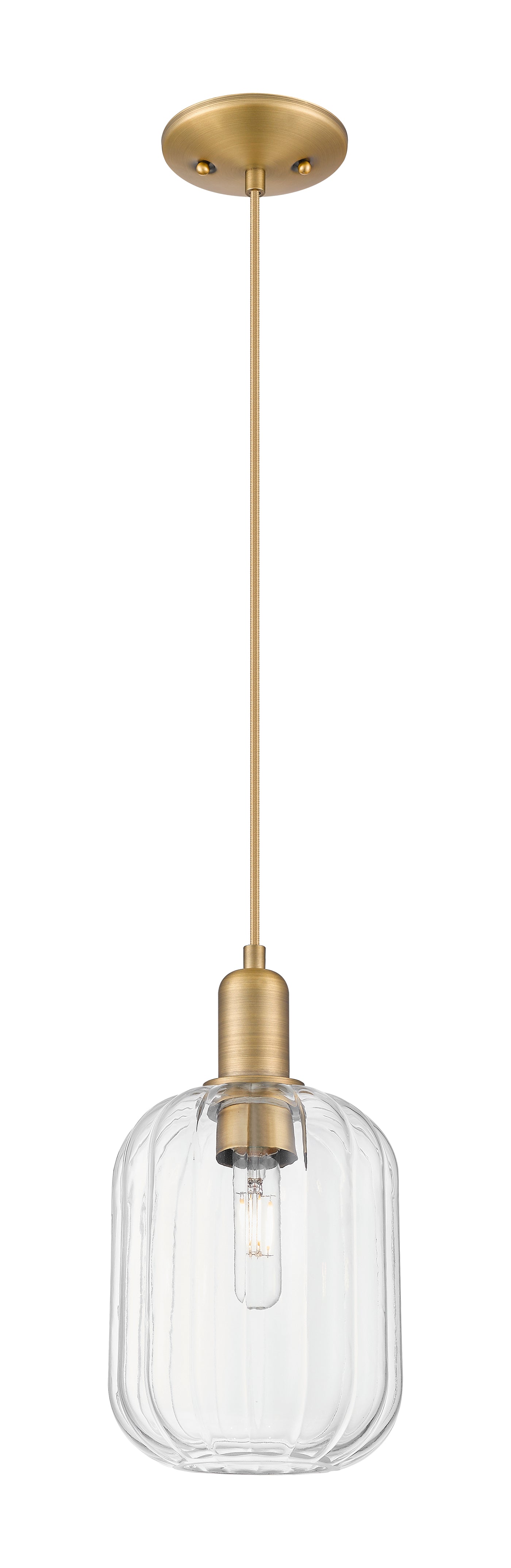 Arcadia Mini Pendant Antique Brass Glass