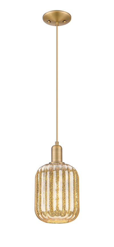 Arcadia Mini Pendant Antique Brass Glass