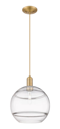 Arcadia Mini Pendant Antique Brass 12 Inch