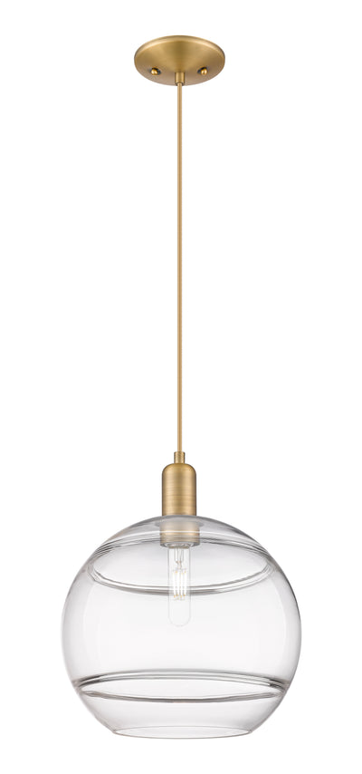 Arcadia Mini Pendant Antique Brass 12 Inch