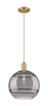 Arcadia Mini Pendant Antique Brass 12 Inch