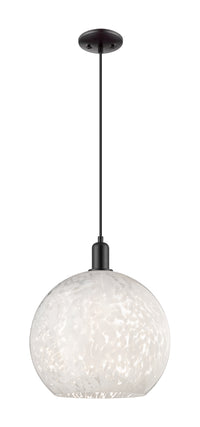 Arcadia Mini Pendant Antique Brass 13.75 Inch